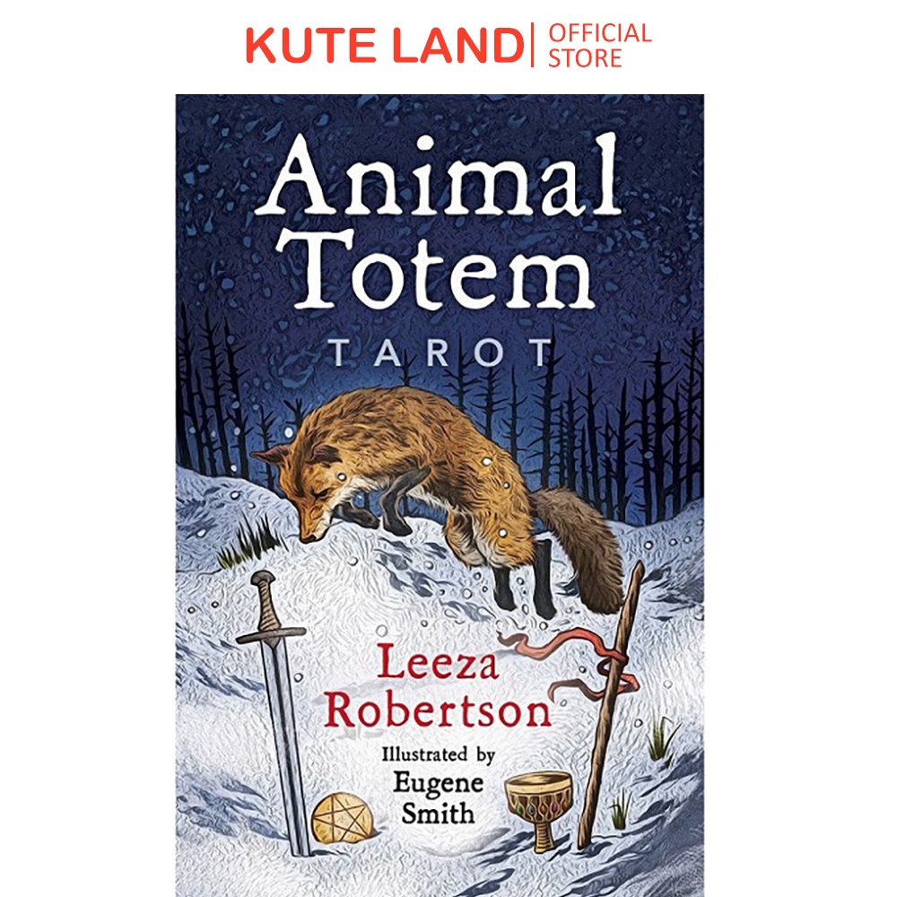 Bộ Bài Animal Totem Tarot 78 Lá Bài Tặng Kèm Đá Thanh Tẩy Và Hướng Dẫn Tiếng Việt E55