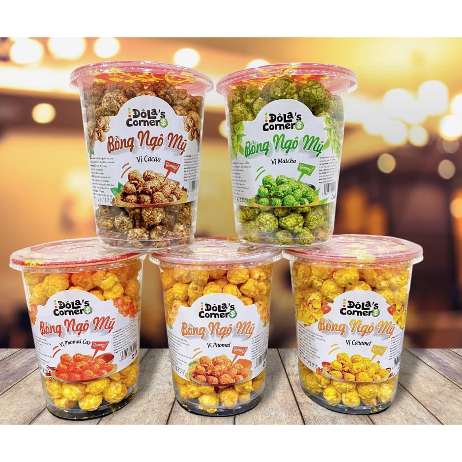 Combo 5 vị Bỏng Ngô Mỹ ĐôLa’s CornerKL:145Gr
